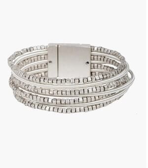 SAACHI Scarlett Beaded Layered Wrap Bracelet NWT